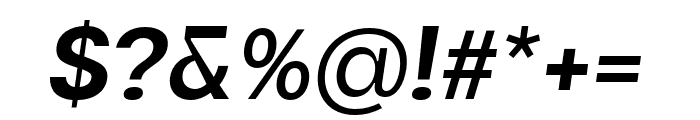 Maginer Semi Bold Italic Font OTHER CHARS