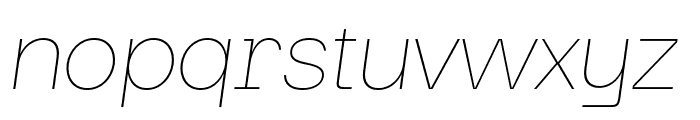 Maginer Thin Italic Font LOWERCASE