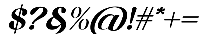 Magisho Italic Font OTHER CHARS