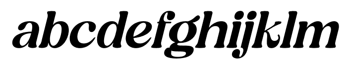 Magisho Italic Font LOWERCASE
