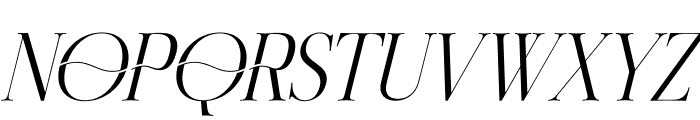 Magison Italic Font UPPERCASE