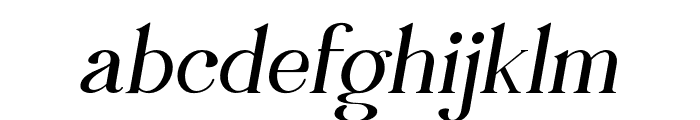 Magist-Italic Font LOWERCASE