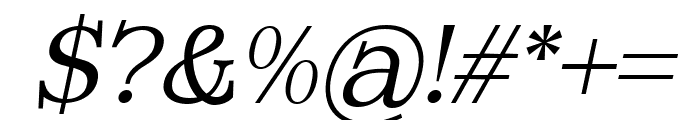 Magista Winter Italic Font OTHER CHARS