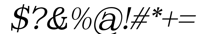 MagistaWinter-Italic Font OTHER CHARS