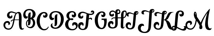 Magle Script Regular Font UPPERCASE