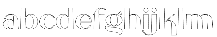 Magma Outline Font LOWERCASE