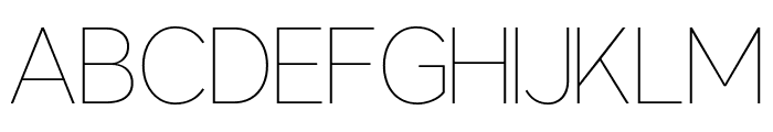 Magna Thin Font UPPERCASE