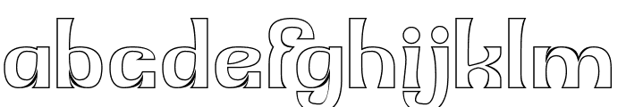 Magnet Miracle-Hollow Font LOWERCASE