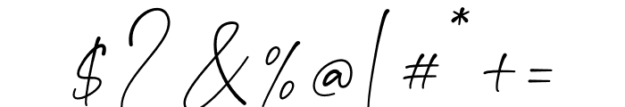 Magnificent Signature Font OTHER CHARS