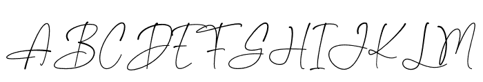 Magnificent Signature Font UPPERCASE