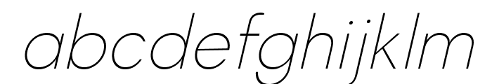 Magnify Hairline Italic Font LOWERCASE