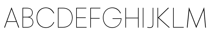 Magnify Hairline Font UPPERCASE