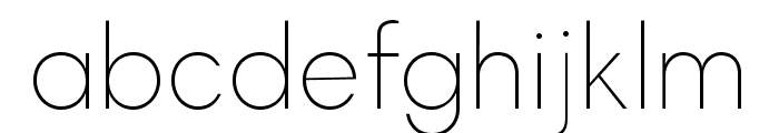 Magnify Hairline Font LOWERCASE