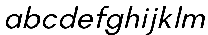 Magnify Light Italic Font LOWERCASE