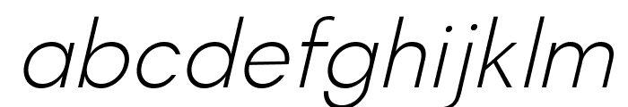 Magnify Thin Italic Font LOWERCASE