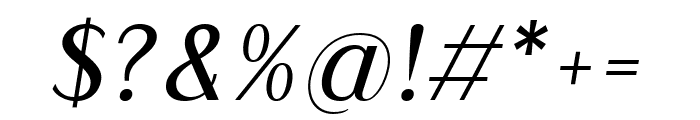Magnisa Sans Bold Italic Font OTHER CHARS