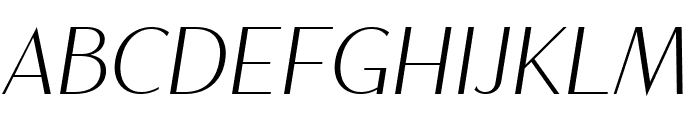Magnisa Sans Expanded Italic Font UPPERCASE
