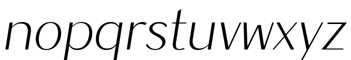 Magnisa Sans Expanded Italic Font LOWERCASE