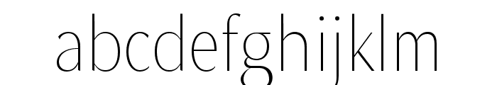 Magnisa Sans Extra Light Font LOWERCASE