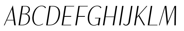 Magnisa Sans Italic Font UPPERCASE