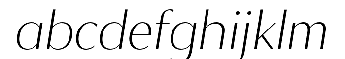 Magnisa Sans Light Exp Ita Font LOWERCASE