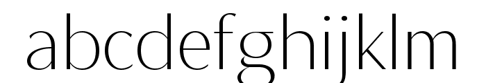 Magnisa Sans Light Expanded Font LOWERCASE