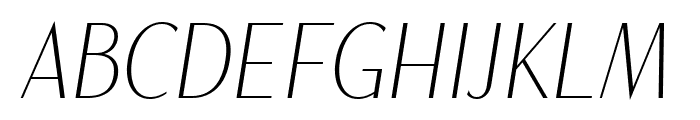Magnisa Sans Light Italic Font UPPERCASE