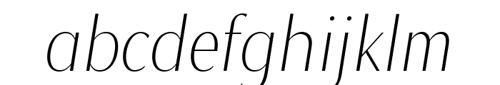 Magnisa Sans Light Italic Font LOWERCASE