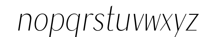 Magnisa Sans Light Italic Font LOWERCASE