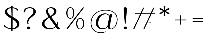 Magnisa Sans Medium Expanded Font OTHER CHARS
