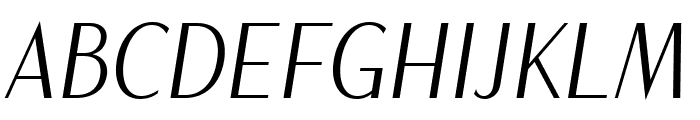 Magnisa Sans Medium Italic Font UPPERCASE