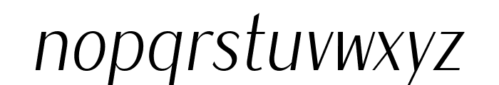 Magnisa Sans Medium Italic Font LOWERCASE