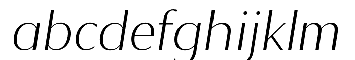 MagnisaSans-ExpandedItalic Font LOWERCASE