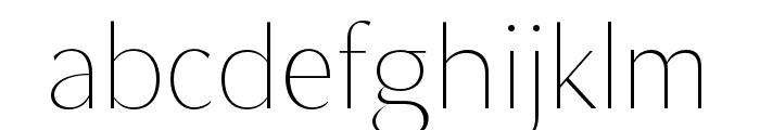 MagnisaSans-ExtLtExp Font LOWERCASE