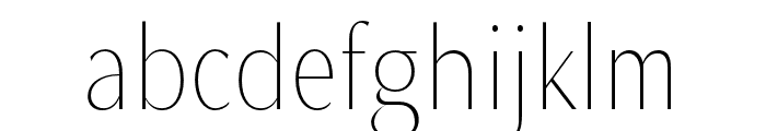 MagnisaSans-ExtraLight Font LOWERCASE