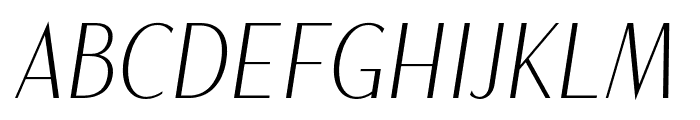 MagnisaSans-Italic Font UPPERCASE