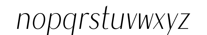MagnisaSans-Italic Font LOWERCASE