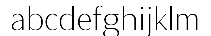 MagnisaSans-LightExpanded Font LOWERCASE
