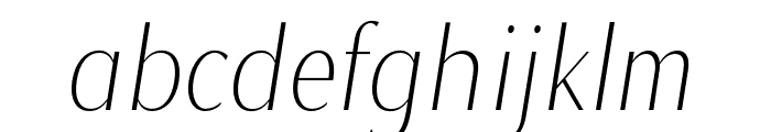MagnisaSans-LightItalic Font LOWERCASE