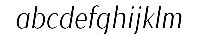 MagnisaSans-MediumItalic Font LOWERCASE
