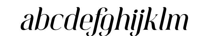 Magnity Style Italic Font LOWERCASE