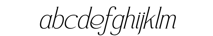 Magnofia Italic Font LOWERCASE