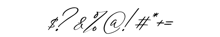 Magnolia Delmonte Italic Font OTHER CHARS