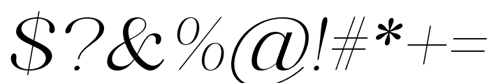 MagnoliaGlamour-Italic Font OTHER CHARS