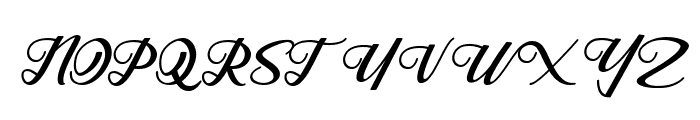 Magnum Smith Italic Font UPPERCASE
