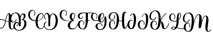 Magohany Script Regular Font UPPERCASE