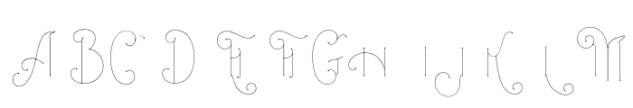 Magroe Inline Font UPPERCASE