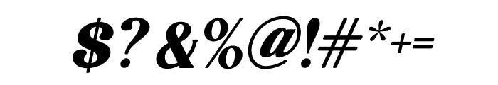 Magzo Italic Alternate Font OTHER CHARS