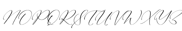 Mahalani Italic Font UPPERCASE