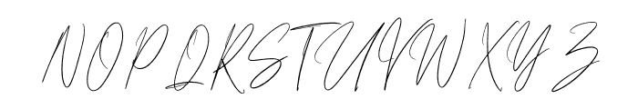 Mahallina Signature Font UPPERCASE